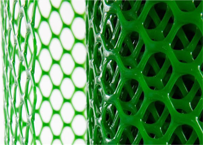 가금류 경작을 위한 녹색 UV 저항을 그물로 잡는 6각형 구멍 플라스틱 메시