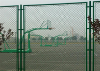 50 밀리미터는 경기장을 위해 코팅된 체인 링크 펜스 다이아몬드 홀 Pvc를 녹색으로 만듭니다