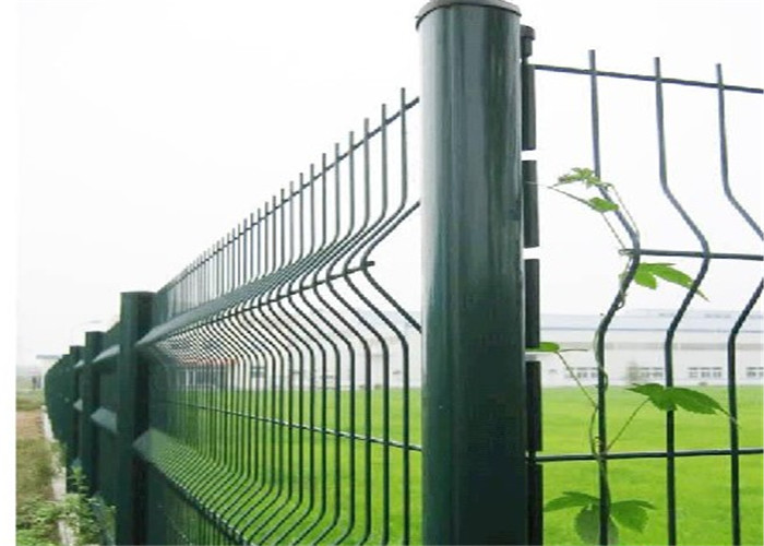 공항/건축/철도를 위한 녹색 강철 3D 철망사 담 패널